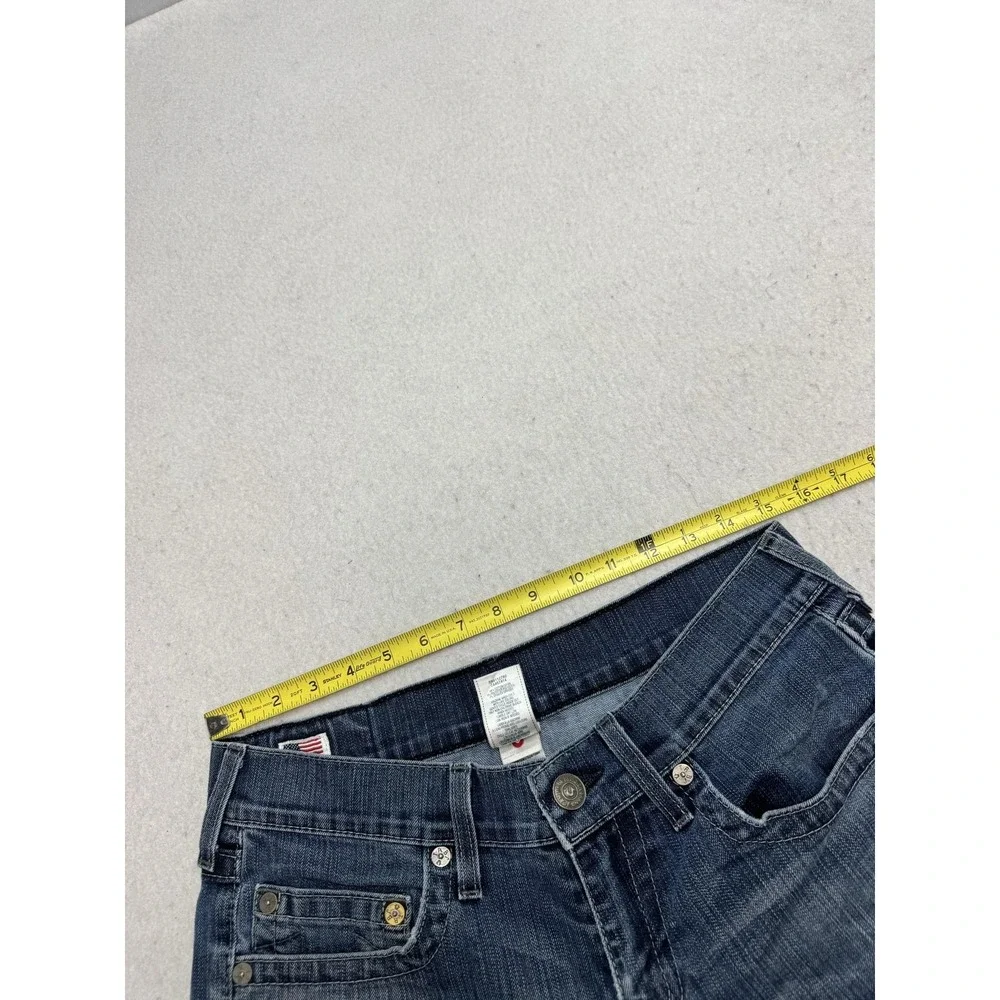 True Religion Bobby Jeans Mens 30x32 Blue Medium Wash Straight Stretch Denim USA
